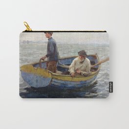 Fisherman vintage painting Carry-All Pouch