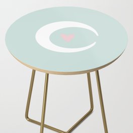 Candy Moon Sea Glass Side Table