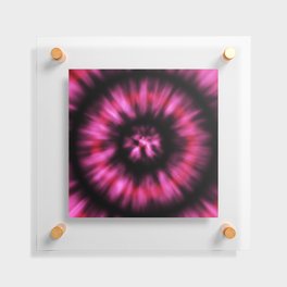 Pink Black Tie Dye Floating Acrylic Print