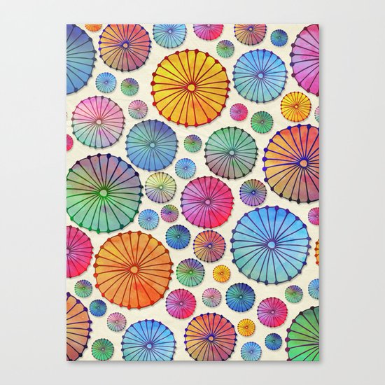 Coctail Umbrellas - Summer Memories Canvas Print
