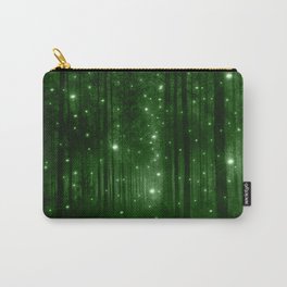 Glowing Emerald Green Forest Carry-All Pouch