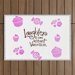 Laugh Every Day Outdoor Rug