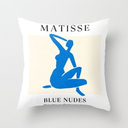 Nude III | Henri Matisse Blue Nude Series Throw Pillow