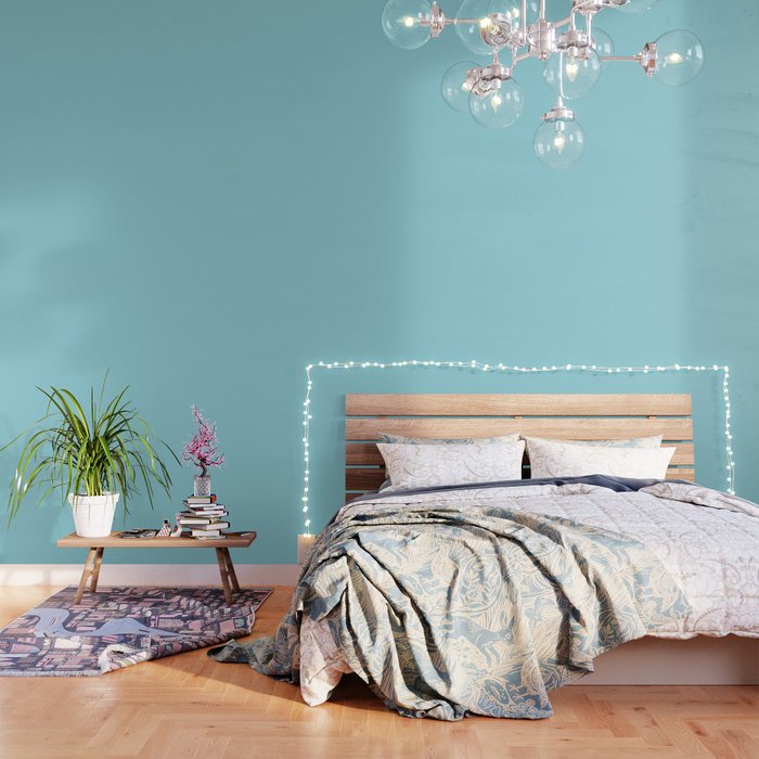 Solid Sky Blue Color Wallpaper By Podartist