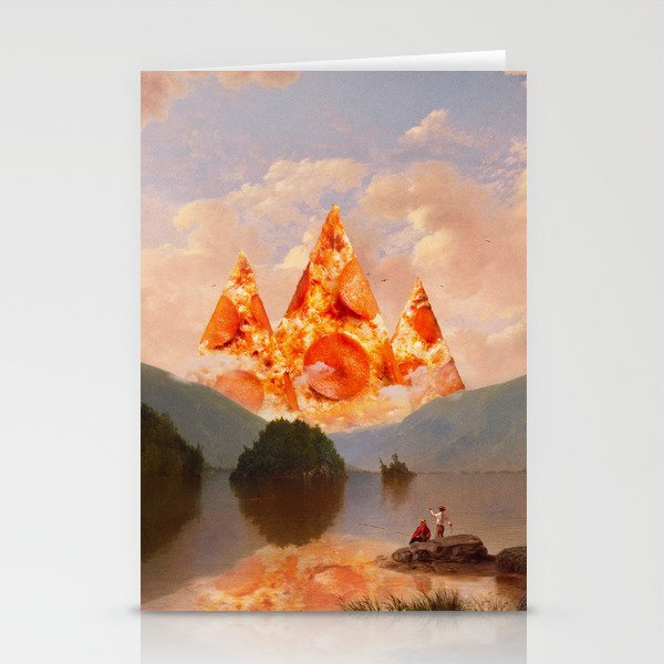 PIZZA MOUNTAINS Stationery Cards