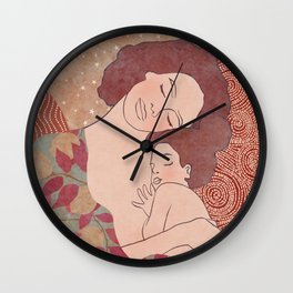 Mother and daughter Wall Clock