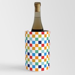 Colorful checked pattern Wine Chiller