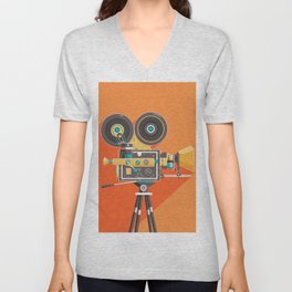 Cine: Orange V Neck T Shirt | Theaterroom, Camera, Digital, Film, Cinematography, Movies, Moviefan, Theater, Curated, Movie 
