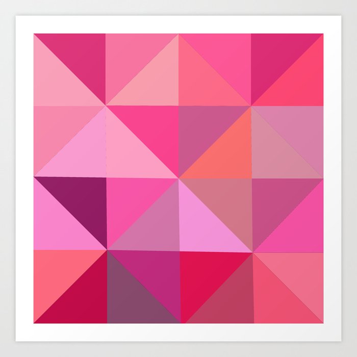 Shades of Pink Panache Art Print