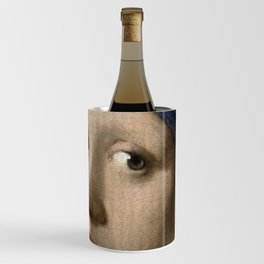 Portrait of a Girl with a Pearl Earring by Johannes Vermeer Wine Chiller