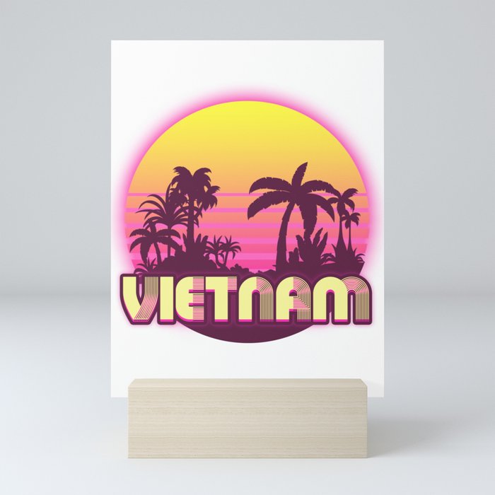 Vietnam Asia travel Mini Art Print