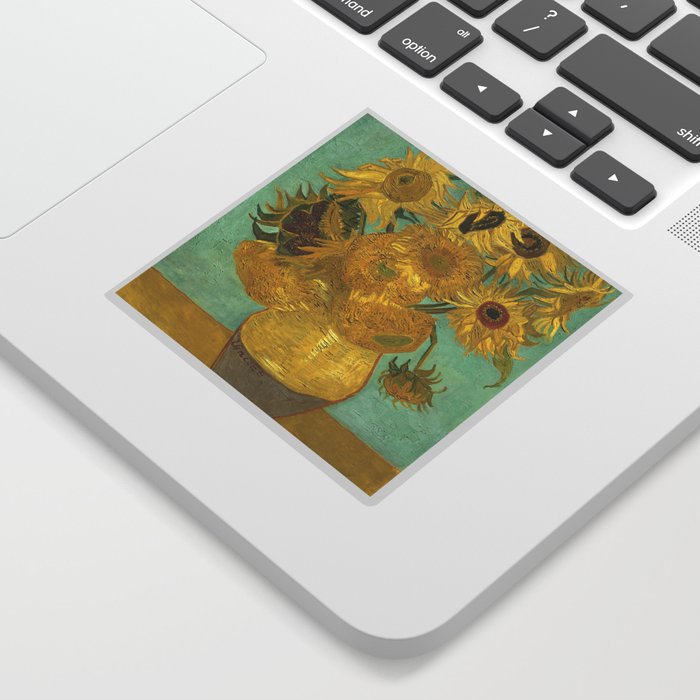 Sunflowers, 1888-1889 by Vincent van Gogh Sticker by High-Resolution Images