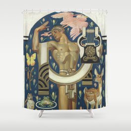 Spring - Apollo and animals  - Joseph Christian Leyendecker  Shower Curtain