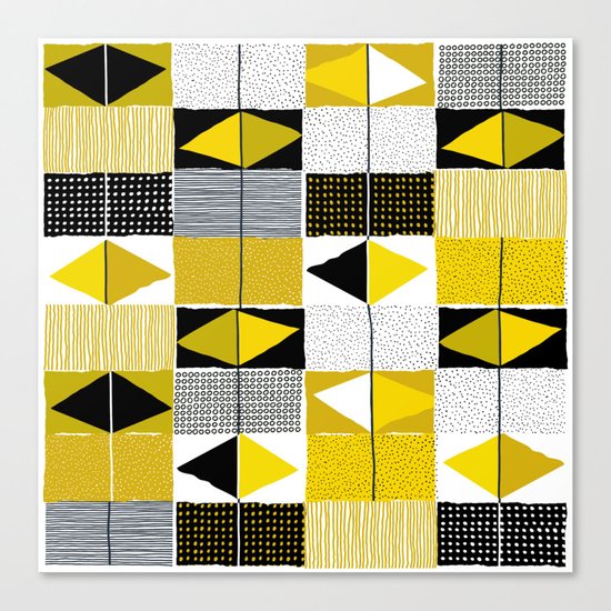 diamond pattern 034 Canvas Print