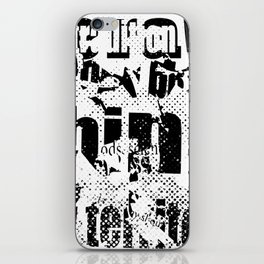 Type Collage 1 iPhone Skin