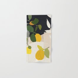 Lemon Abstract Art Hand & Bath Towel