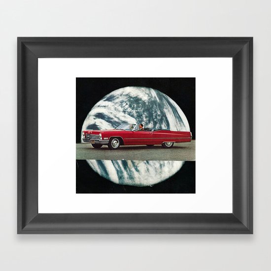 red mirror... Framed Art Print