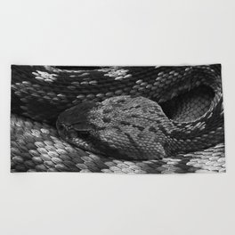 Diamondback Rattlesnake Beach Towel
