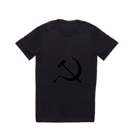 Hammer And Sickle Russia Emblem Silhouette T Shirt