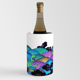 Colorful Waves Wine Chiller