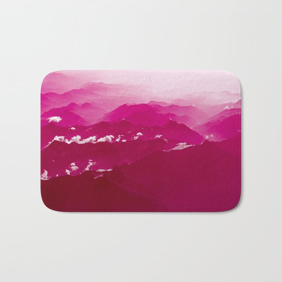 Abstract mountains Bath Mat