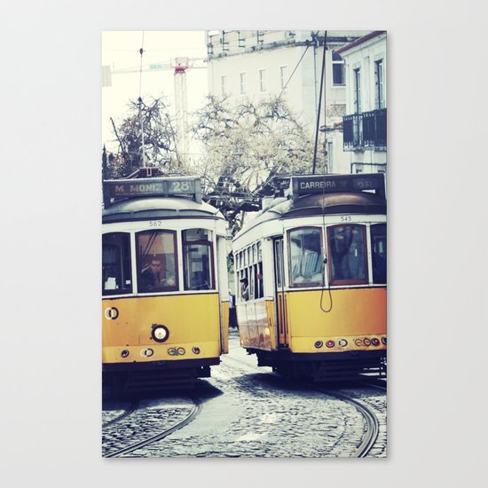Yellow Lisbon Canvas Print