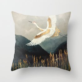 Elegant Flight Throw Pillow