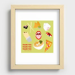 Lay Off Me I'm Starving Recessed Framed Print