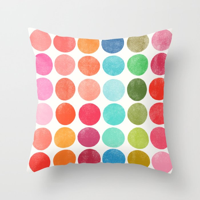 colorplay 5 Throw Pillow