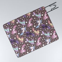 kawaii axolotl pattern Picnic Blanket