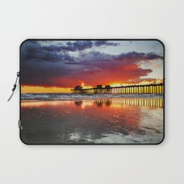 Huntington Beach Pier Sunset  2-18-19  Laptop Sleeve