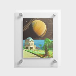 Outer Garden - Space Collage, Retro Futurism, Sci-Fi Floating Acrylic Print