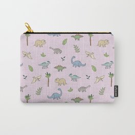 Dinosaurs pink Carry-All Pouch