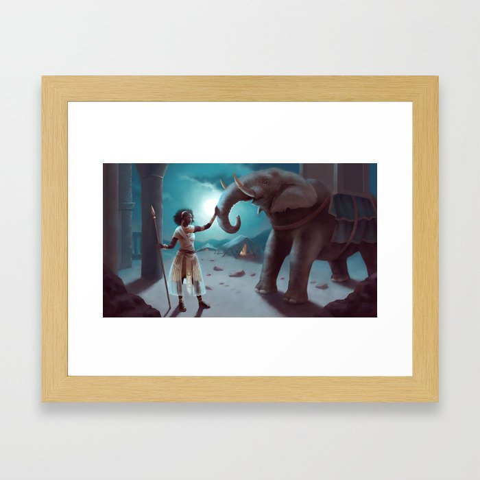 Will you fight for me again ? Framed Art Print