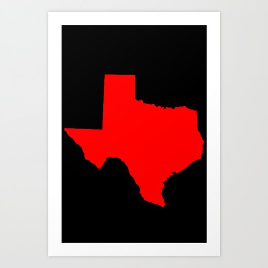 Texas Art Print