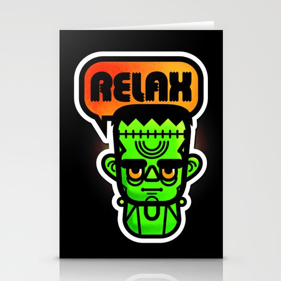 Frankie Says Relax Stationery Cards