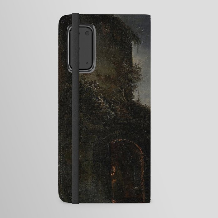  au clair de lune Monk in the moonlight - Désiré Donny Moine Android Wallet Case