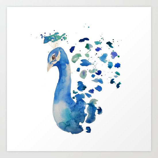 Peacock Art Print