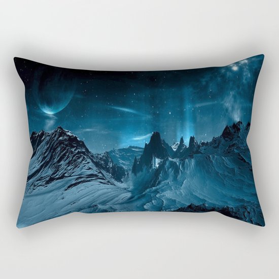 dark mountains Rectangular Pillow