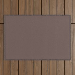 Dark Brown - Milk Chocolate - Solid Color Parable to Bridle Leather Brown 1009-10 by Valspar Outdoor Rug
