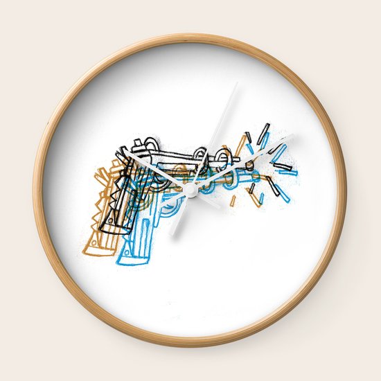 Gun Wall Clock
