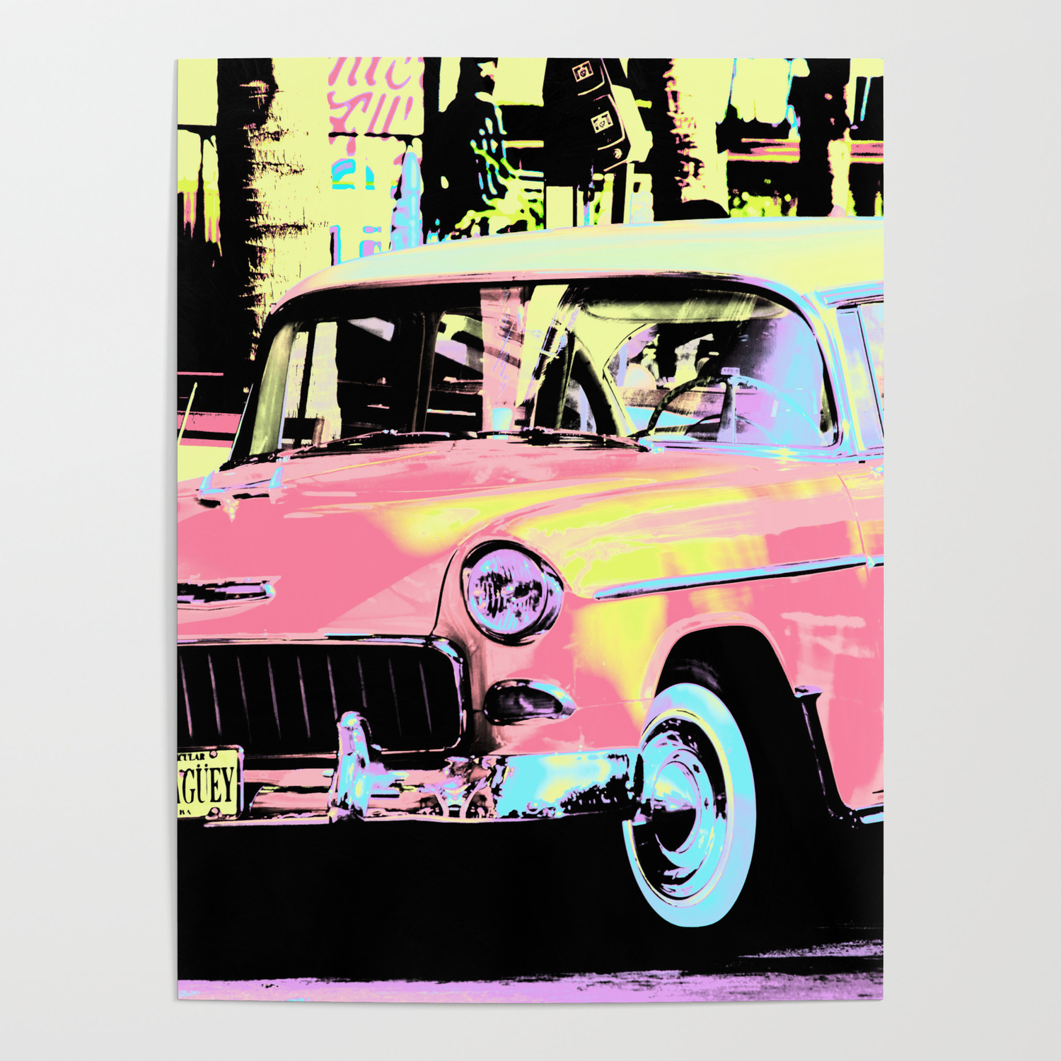 Cuban Classic Car Poster By Aguaviva Society6