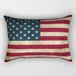 Vintage American flag Rectangular Pillow