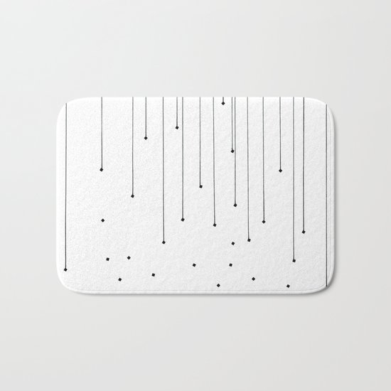 BLACK LITTLE RAIN Bath Mat