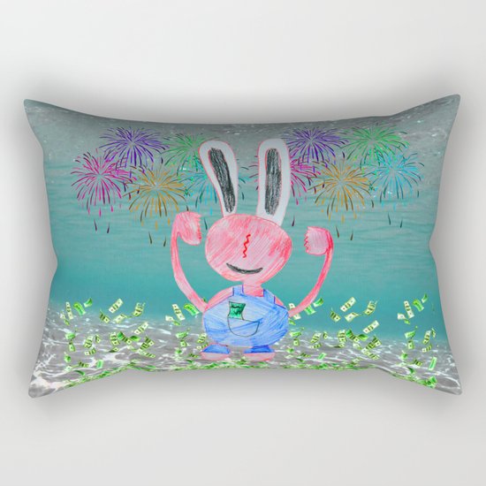 Money Money | Lord Stingy | Kids Painting Rectangular Pillow