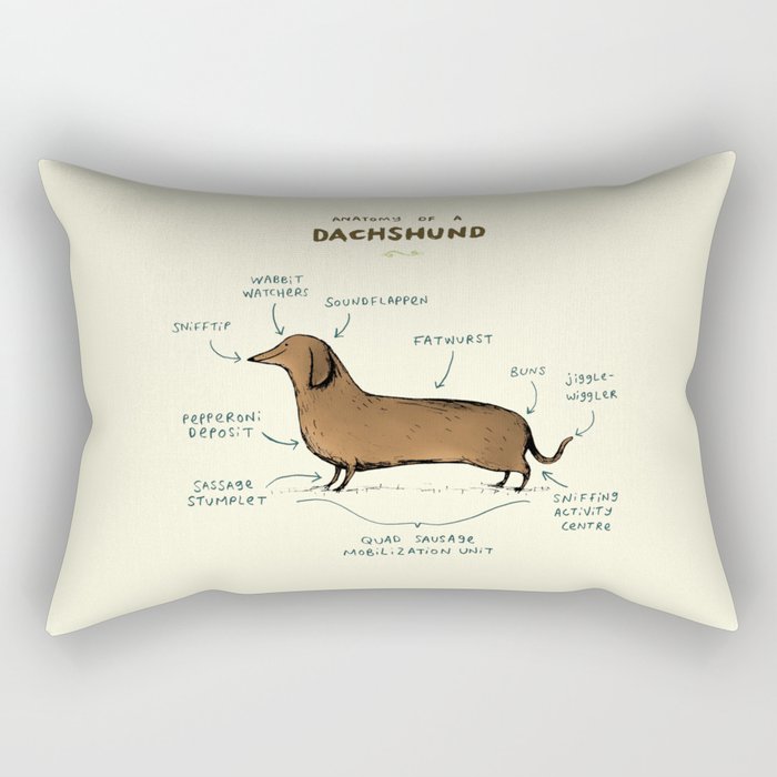 Dachshund top decorative pillows