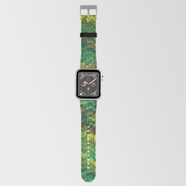 Abstract Organic Pattern Green and Yellow Apple Watch Band