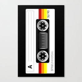 Retro audio cassette tape Canvas Print