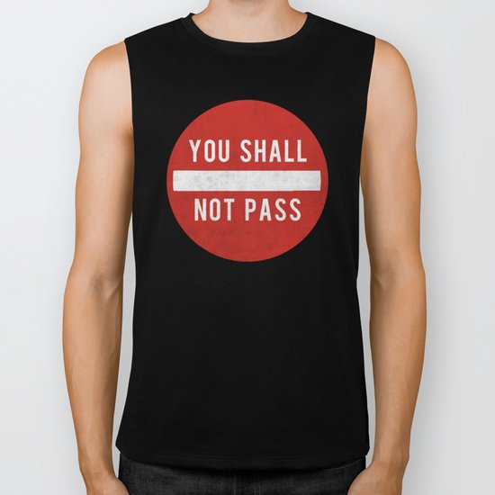 you shall not pass Biker Tank