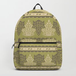 Indian green ethnic ornament Backpack